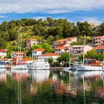 View of Skradin from boat