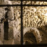 The wall inside Diocletian's cellars