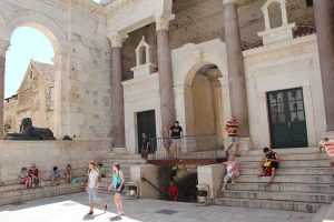 Entrance to Diocletian's cellars from Peristyle