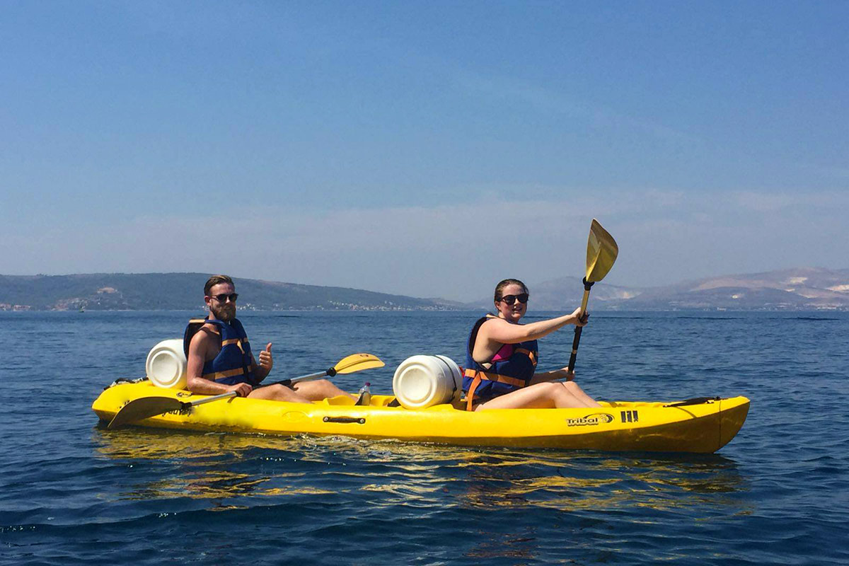 split kayaking tour