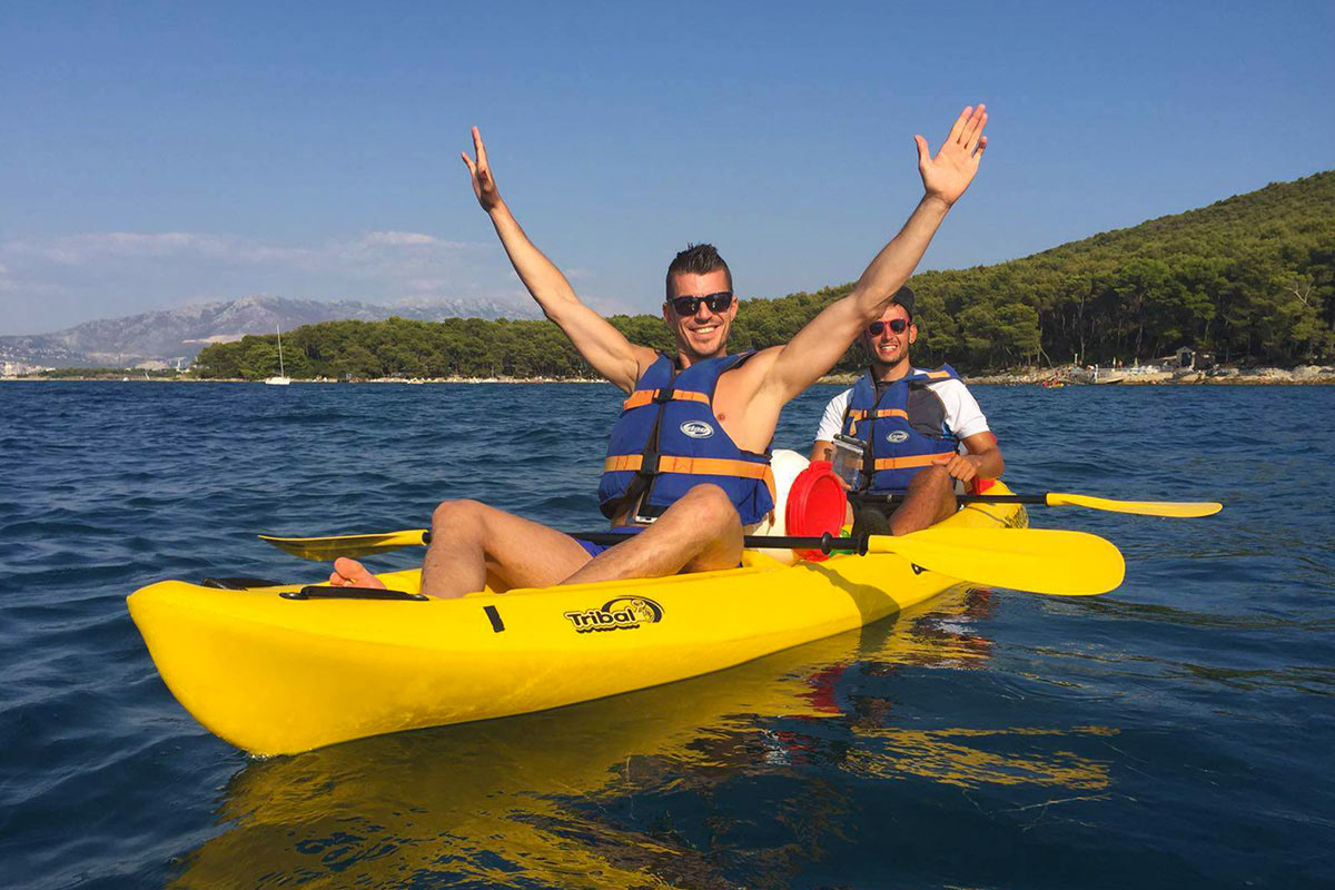 split kayaking tour