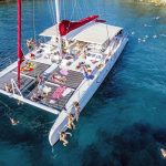 jumping-of-the-catamaran-into-clear-Adriatic-sea