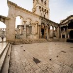 Peristyle and Cathedral in Diocletian Palace-Split