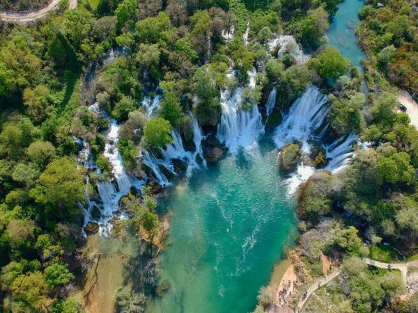 Kravice falls from air