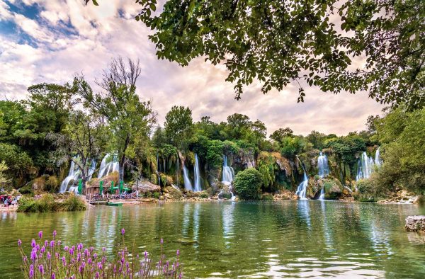 rest by the Kravice falls