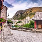 street to Mostar bridge