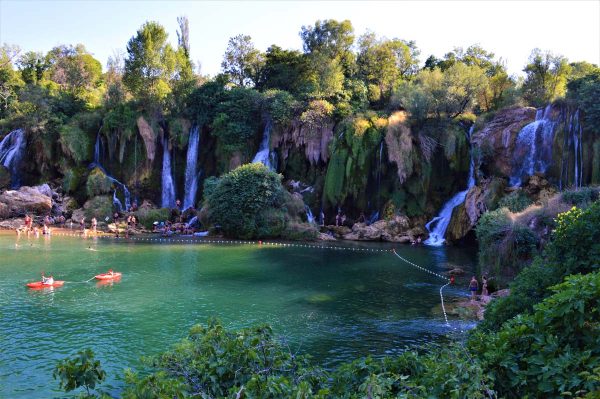 swimming by the waterfalls-Kravice-Bosnia and Herzegovina